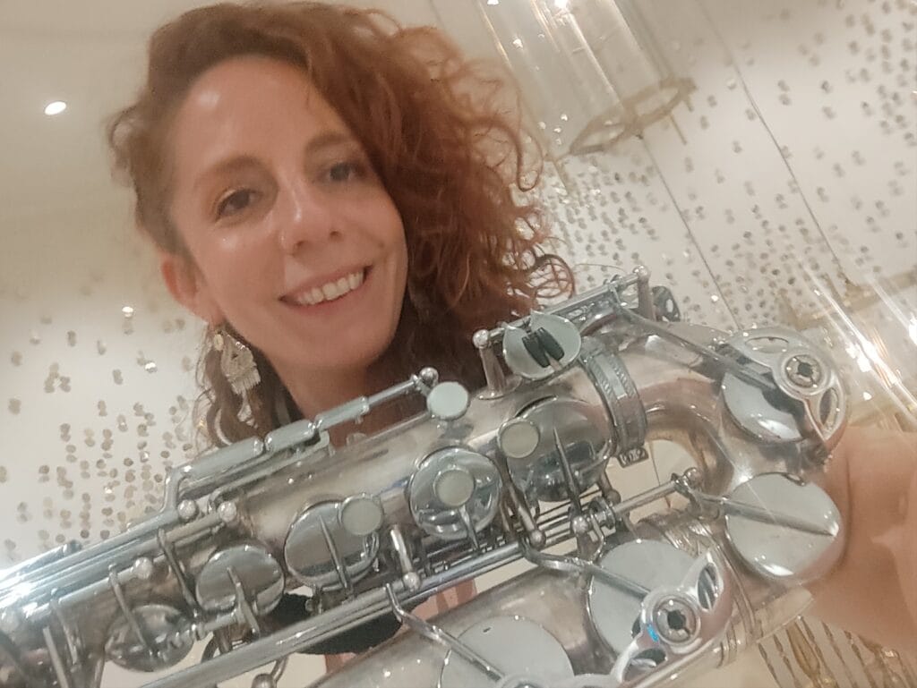 Saxofonista Navidad